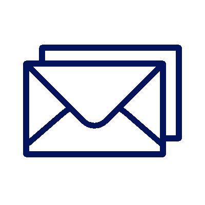 Two outlined envelopes icon, wired-outline-178-two-envelopes-mails synergy search