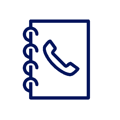 Wired outline phonebook icon representing contacts, synergy search for wired-outline-195-phone-book-contacts